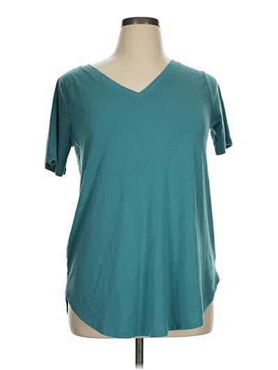 Pre-owned Zenana Short Sleeve T-shirt In Blue