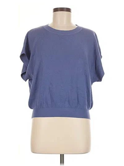 Pre-owned Zenana Short Sleeve T-shirt In Blue