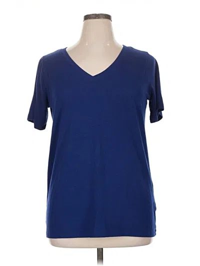 Pre-owned Zenana Short Sleeve T-shirt In Blue