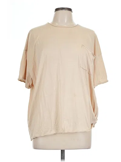 Pre-owned Zenana Short Sleeve T-shirt In Brown