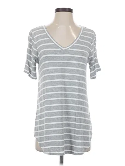 Pre-owned Zenana Short Sleeve T-shirt In Gray
