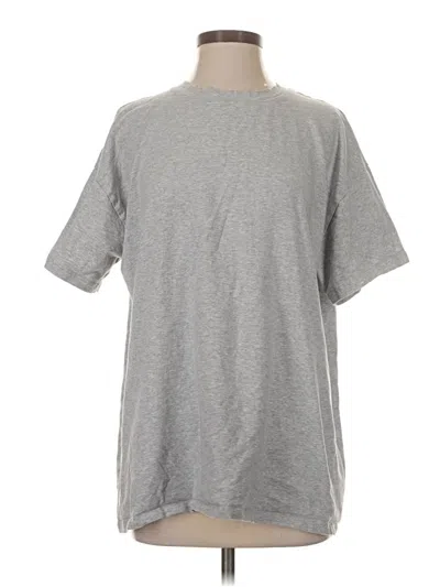 Pre-owned Zenana Short Sleeve T-shirt In Gray