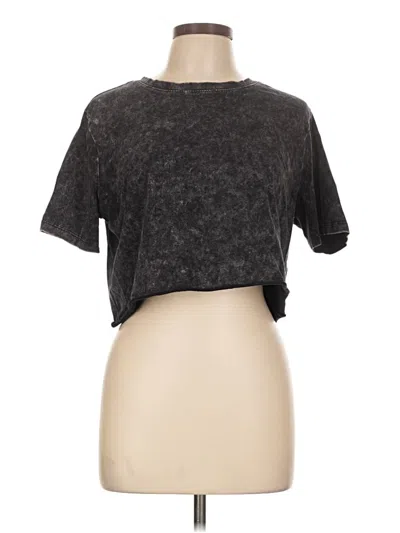 Pre-owned Zenana Short Sleeve T-shirt In Gray