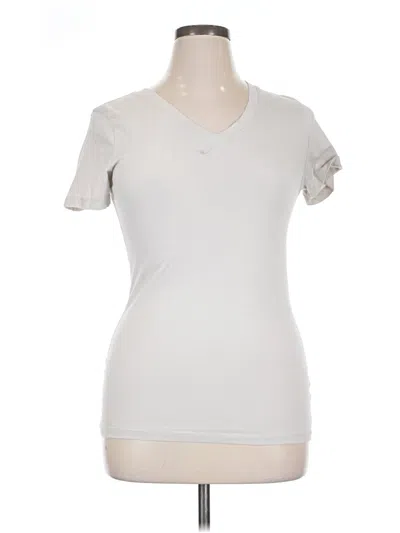 Pre-owned Zenana Short Sleeve T-shirt In Ivory