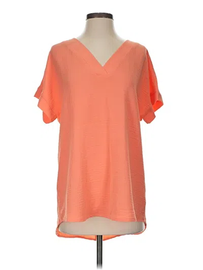Pre-owned Zenana Short Sleeve T-shirt In Orange