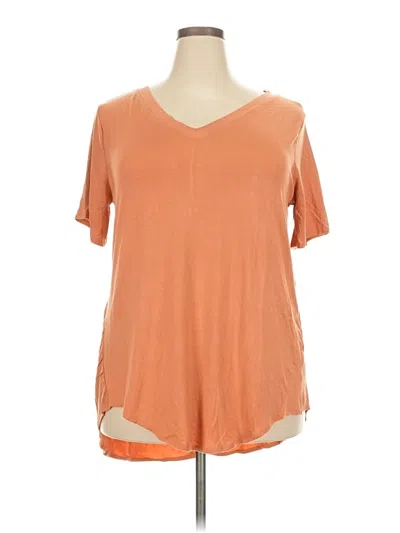 Pre-owned Zenana Short Sleeve T-shirt In Orange