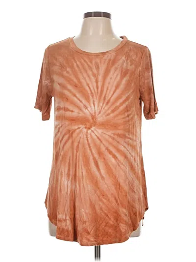 Pre-owned Zenana Short Sleeve T-shirt In Orange