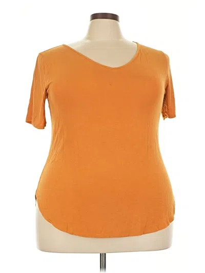 Pre-owned Zenana Short Sleeve T-shirt In Orange