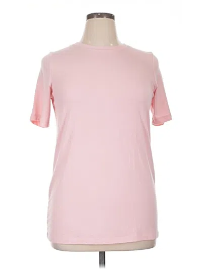 Pre-owned Zenana Short Sleeve T-shirt In Pink