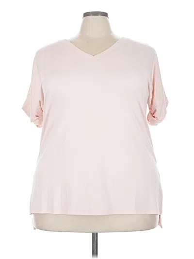 Pre-owned Zenana Short Sleeve T-shirt In Pink