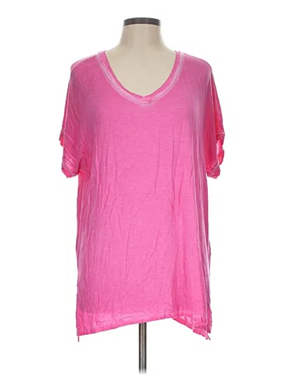Pre-owned Zenana Short Sleeve T-shirt In Pink