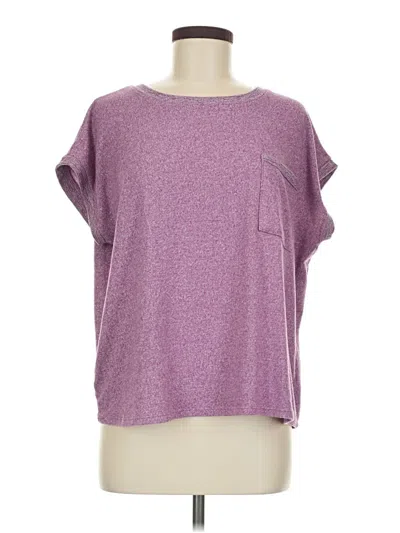 Pre-owned Zenana Short Sleeve T-shirt In Purple