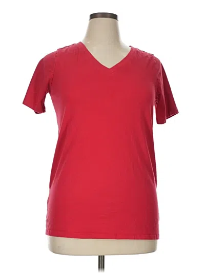 Pre-owned Zenana Short Sleeve T-shirt In Red