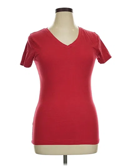 Pre-owned Zenana Short Sleeve T-shirt In Red