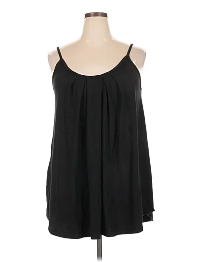 Pre-owned Zenana Sleeveless Blouse In Black