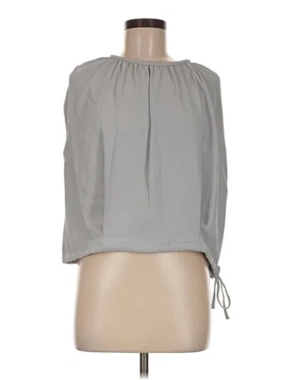 Pre-owned Zenana Sleeveless Blouse In Gray