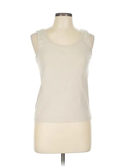 Pre-owned Zenana Sleeveless T-shirt In White