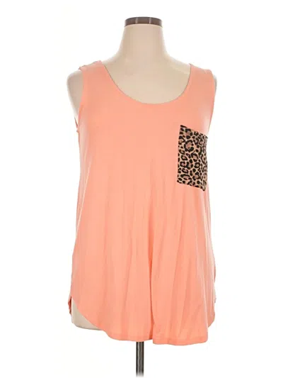 Pre-owned Zenana Sleeveless T-shirt In Orange
