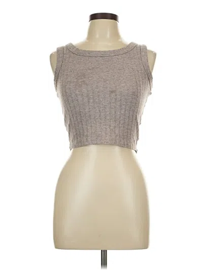 Pre-owned Zenana Sleeveless T-shirt In Tan