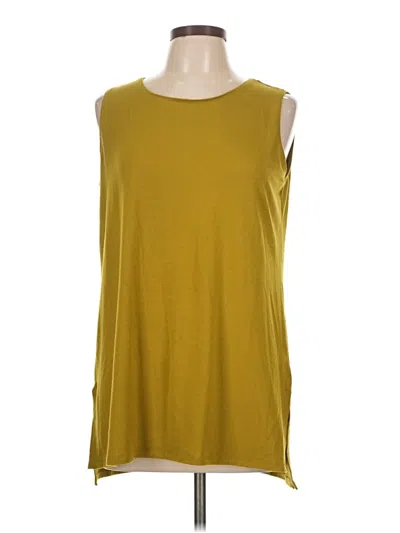 Pre-owned Zenana Sleeveless T-shirt In Yellow