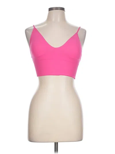 Pre-owned Zenana Sports Bra In Pink