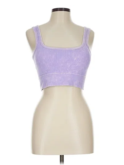 Pre-owned Zenana Sports Bra In Purple