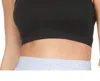 Zenana Strappy Seamless Bralette In Black In Black