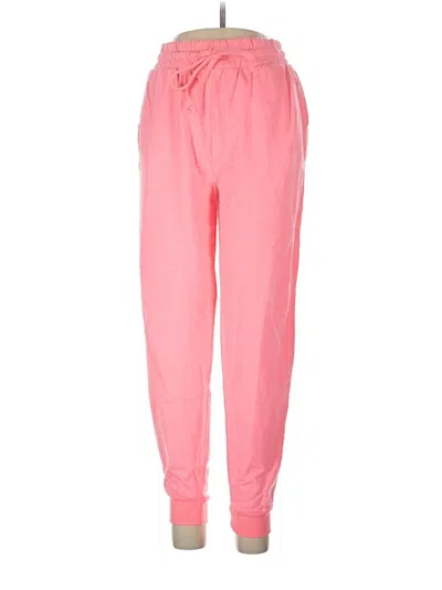 Pre-owned Zenana Sweatpants In Pink