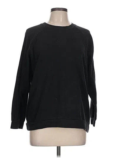 Pre-owned Zenana Sweatshirt In Black