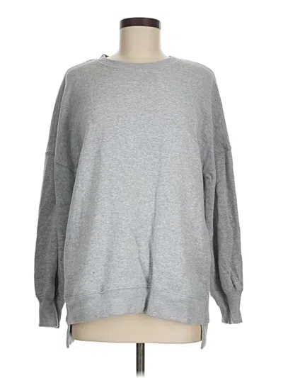 Pre-owned Zenana Sweatshirt In Gray
