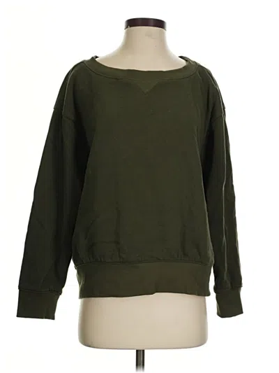 Pre-owned Zenana Sweatshirt In Green