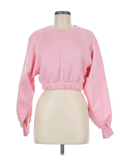 Pre-owned Zenana Sweatshirt In Pink