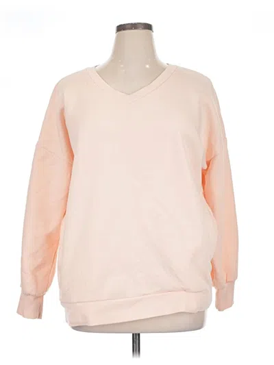 Pre-owned Zenana Sweatshirt In Pink