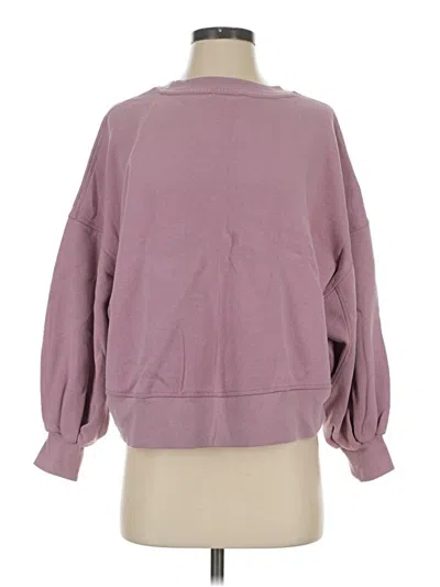 Pre-owned Zenana Sweatshirt In Purple