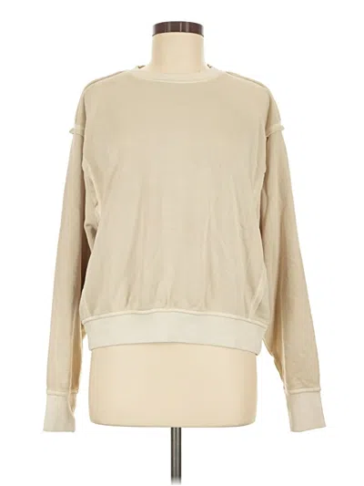 Pre-owned Zenana Sweatshirt In Tan