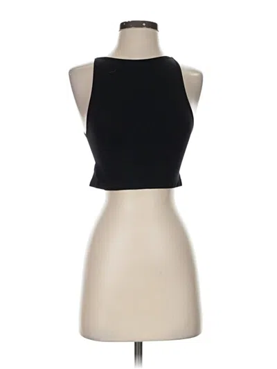 Pre-owned Zenana Tank Top Black Halter Neckline Tops