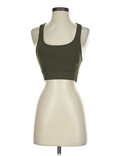 Pre-owned Zenana Tank Top Green Strapless Neckline Tops