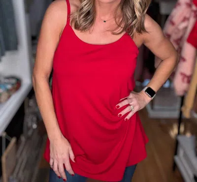 Zenana Tank Top In Red