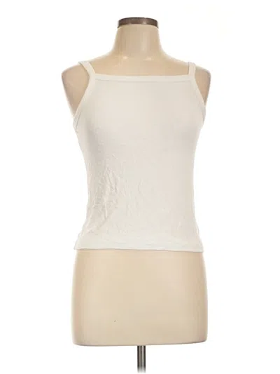 Pre-owned Zenana Tank Top Ivory Strapless Neckline Tops