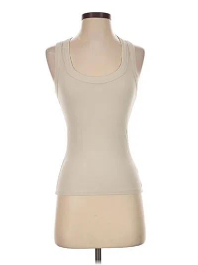 Pre-owned Zenana Tank Top Ivory Strapless Neckline Tops