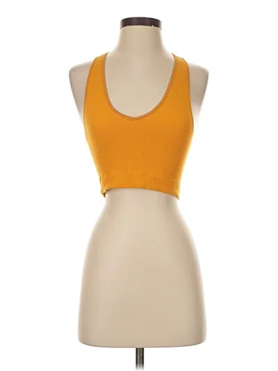 Pre-owned Zenana Tank Top Orange Halter Neckline Tops