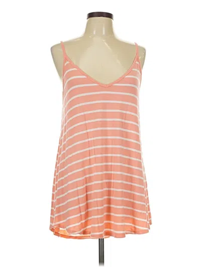 Pre-owned Zenana Tank Top Orange Halter Neckline Tops