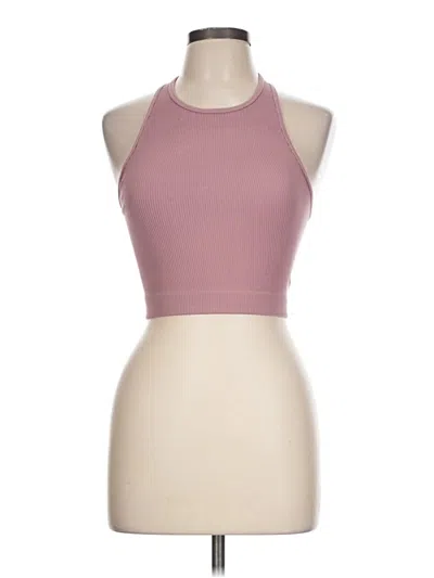 Pre-owned Zenana Tank Top Pink Halter Neckline Tops