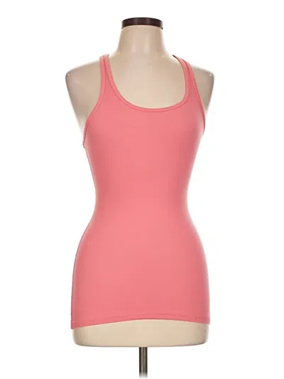 Pre-owned Zenana Tank Top Pink Halter Neckline Tops
