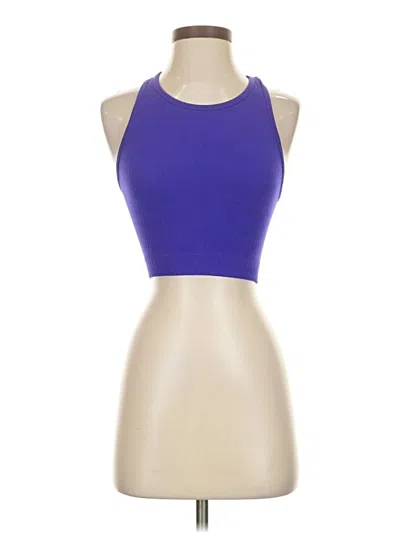 Pre-owned Zenana Tank Top Purple Halter Neckline Tops