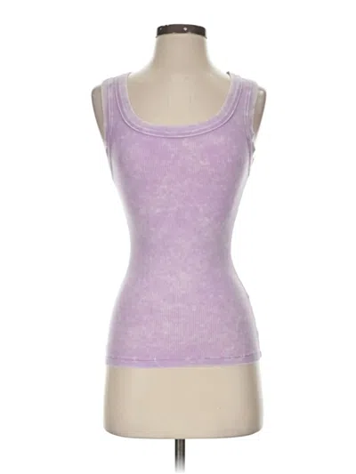 Pre-owned Zenana Tank Top Purple Strapless Neckline Tops