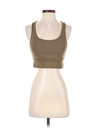 Pre-owned Zenana Tank Top Tan Halter Neckline Tops