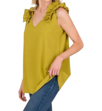 Zenana Tori Blouse In Mustard In Yellow