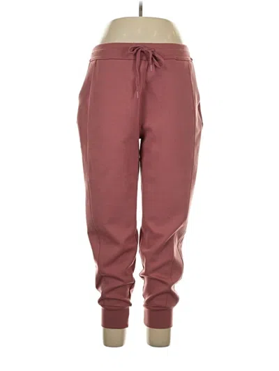 Pre-owned Zenana Track Pants In Burgundy