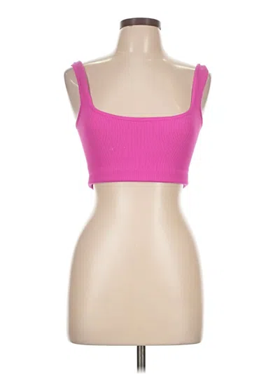 Pre-owned Zenana Tube Top Pink Strapless Neckline Tops